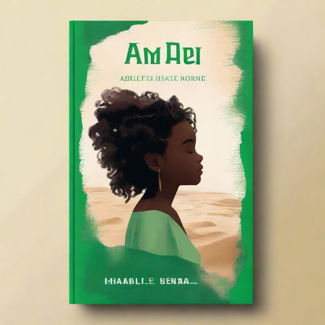 Create a book cover with a color scheme of green and blue