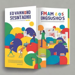 Create a book cover titled: 'Desvendando os Caminhos para a Formação Integral: Um Currículo Transformador para o Ensino Médio Integrado'