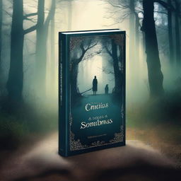 A captivating book cover for 'As Crônicas das Sombras'