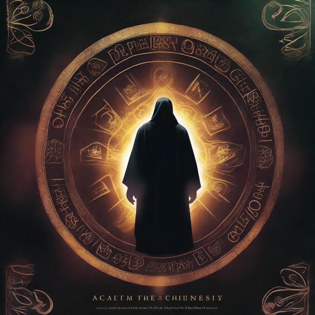 In the center of the book cover, prominently featured, is an enigmatic figure shrouded in shadows, symbolizing the presence of the Ancient Darkness that threatens the realms