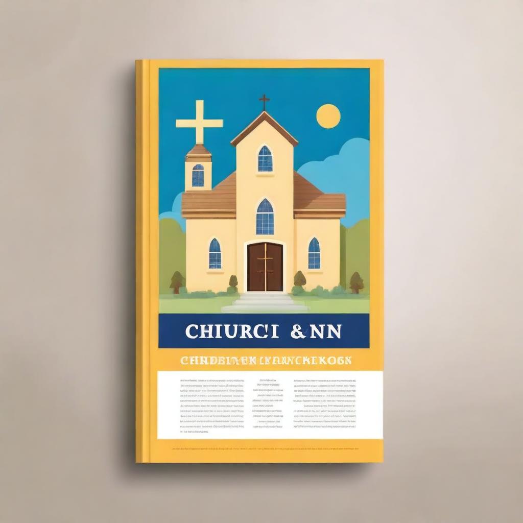 Create a book cover for a guide on Christian Education Week and a report on Christian Education Week activities