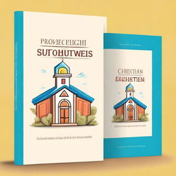 Create a book cover for a guide on Christian Education Week and a report on Christian Education Week activities