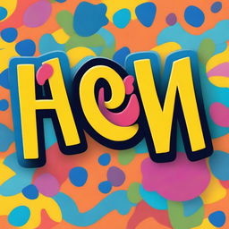 A friendly greeting in Spanish, with the word 'Hola' written in a colorful and playful font