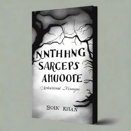 A hauntingly beautiful book cover for a book titled 'Nothing Scares Me Anymore' by Tariq Kamal Khan