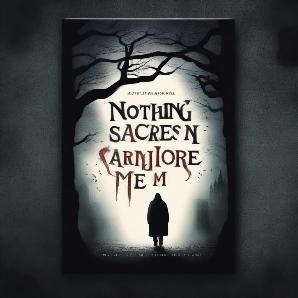 A hauntingly beautiful book cover for a book titled 'Nothing Scares Me Anymore' by Tariq Kamal Khan