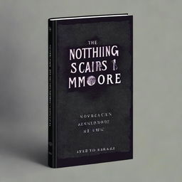 A hauntingly beautiful book cover for a book titled 'Nothing Scares Me Anymore' by Tariq Kamal Khan