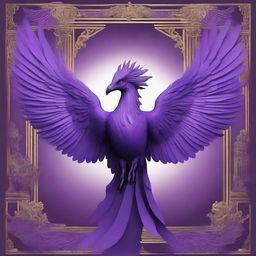 The image features a majestic purple phoenix rising from its ashes, symbolizing the rebirth of the Roman Empire