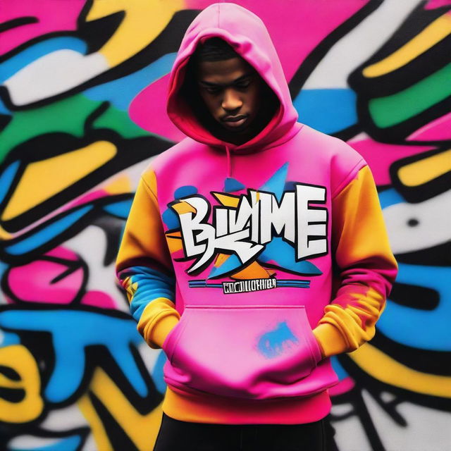 A stylish hip hop themed hoodie featuring the bold text 'Blame Whitey' across the front