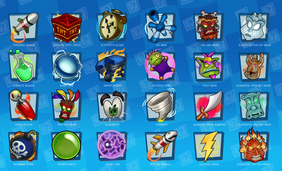Discover which iconic item from the classic game Crash Team Racing best represents your unique personality! Whether you're zippy like a Turbo Boost or cunning like a TNT Crate, this quiz will reveal your perfect match.