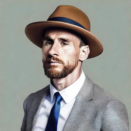 Lionel Messi, the famous footballer, wearing a stylish hat