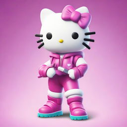 A Hello Kitty character in the Fortnite universe