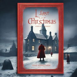 Create a book cover titled 'LAST CHRISTMAS GUEST'