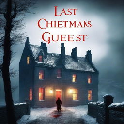 Create a book cover titled 'LAST CHRISTMAS GUEST'