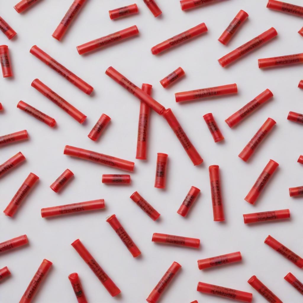 Various addiction tools such as drug syringes, with bold red crosses overlaid on them, representing prohibition or avoidance.