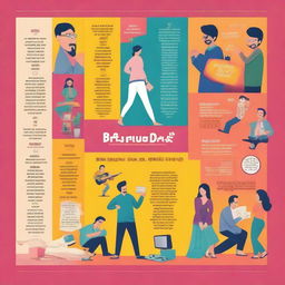 Create a vibrant and eye-catching poster titled 'Break Time Moments' featuring 5-minute snippets from famous Bollywood movies