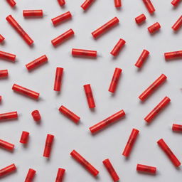 Various addiction tools such as drug syringes, with bold red crosses overlaid on them, representing prohibition or avoidance.