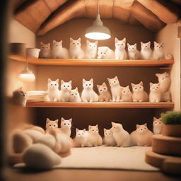 A basement filled with cute little animals