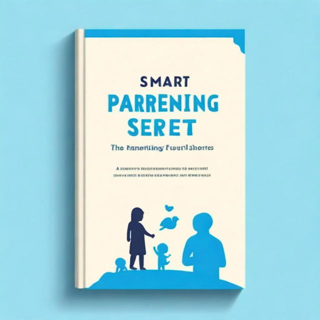 Create a minimalist and sophisticated book cover for 'Smart Parenting Secrets: 10 Keys to Unlock Your Child'