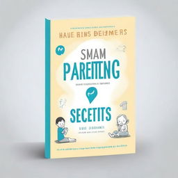 Create a minimalist and sophisticated book cover for 'Smart Parenting Secrets: 10 Keys to Unlock Your Child'