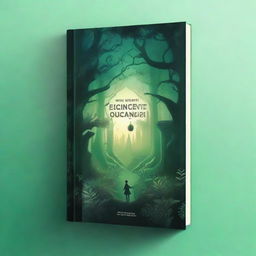 Design an intriguing book cover that captures the essence of a mysterious adventure