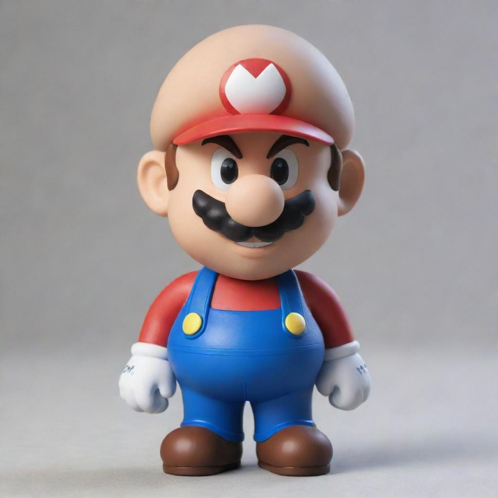 A animated version of Mario from the Super Mario Brothers, distinctively characterized with a bald head.