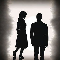 Silhouettes of a man and woman