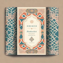 A sophisticated book cover featuring the theme of Morocco