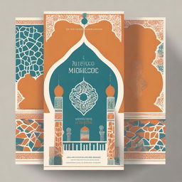 A sophisticated book cover featuring the theme of Morocco