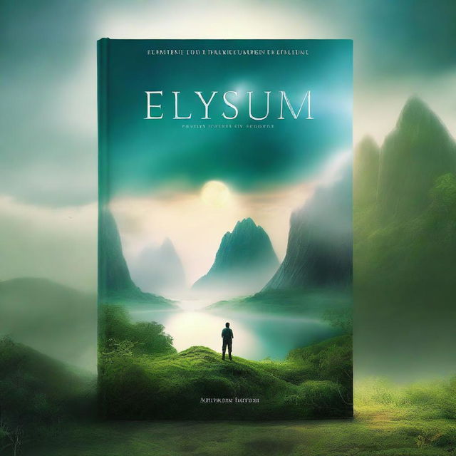 Create a detailed and captivating image for a book cover titled 'Elysium'