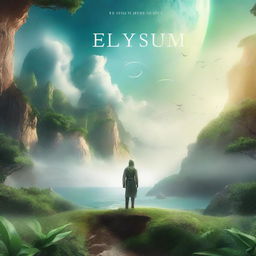 Create a detailed and captivating image for a book cover titled 'Elysium'