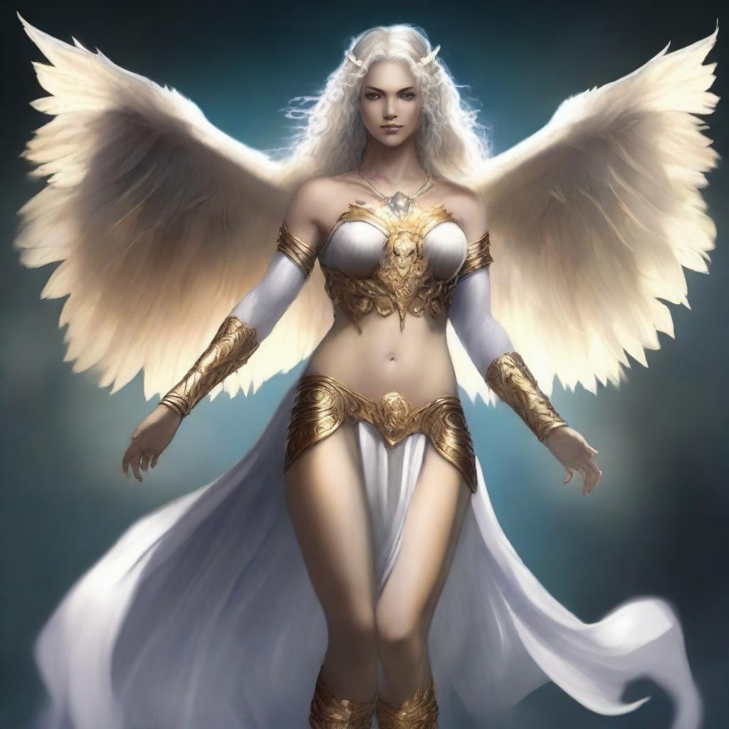 Create an aasimar that closely resembles a human, featuring an athletic and muscular body