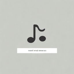 Design a minimal logo that combines a music note and a lab symbol