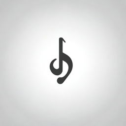 Create a minimal logo that combines a music note and a lab symbol