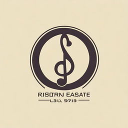 Create a vintage logo that combines a music note and a lab symbol
