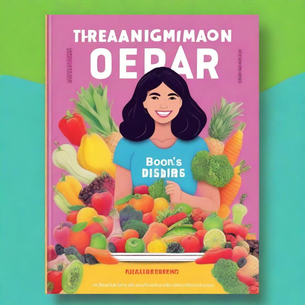 A vibrant and inspiring book cover titled 'Transformación en 30 días: Guía completa para bajar de peso sin dejar de comer lo que te gusta'