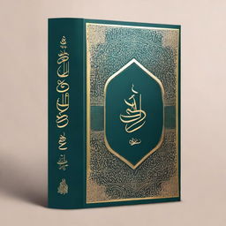 A book cover design for a Muslim book that describes Arabic letters