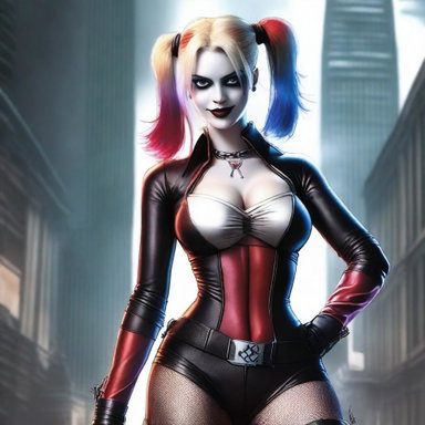 Gotham City Seduction: Modern Twist on Harley Quinn