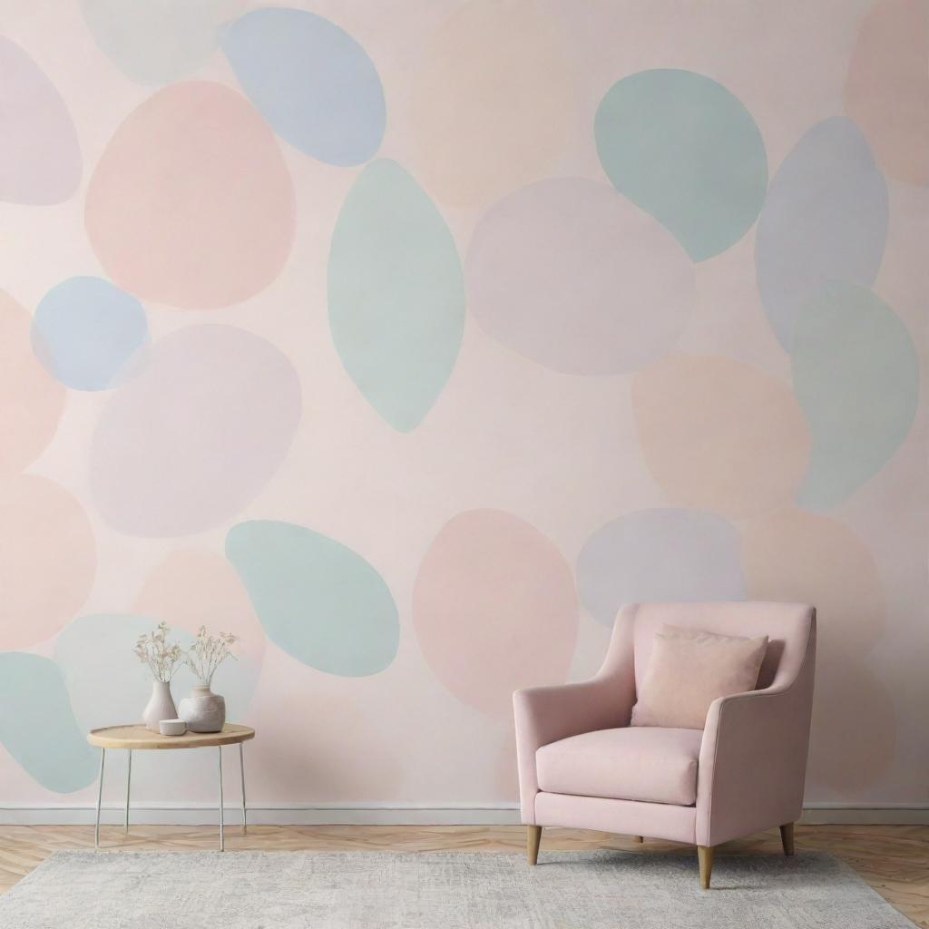 A visually aesthetic wallpaper with a calming blend of pastel colors and abstract patterns.