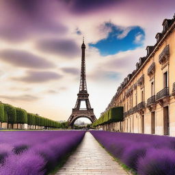 Create an image showcasing the top 5 places to visit in France