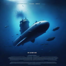 Create a movie poster for a film titled 'Ripple Effect' about deep sea exploration