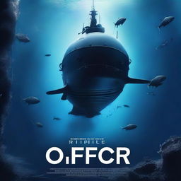 Create a movie poster for a film titled 'Ripple Effect' about deep sea exploration