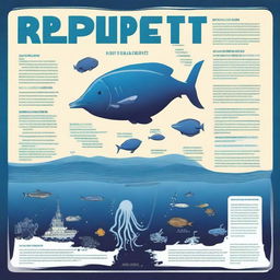 Create a documentary poster titled 'Ripple Effect' about deep sea exploration