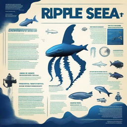 Create a documentary poster titled 'Ripple Effect' about deep sea exploration