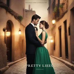 Create a book cover for the novel 'Pretty Lies'