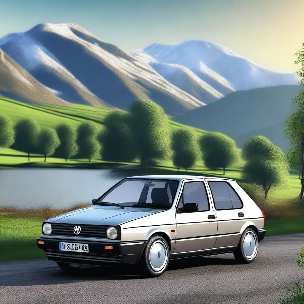 A detailed image of a Volkswagen Golf MK3