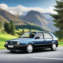 A detailed image of a Volkswagen Golf MK3