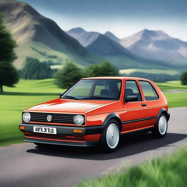 A detailed image of a Volkswagen Golf MK3