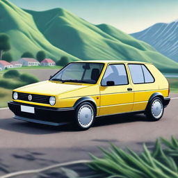 A detailed image of a Volkswagen Golf MK3