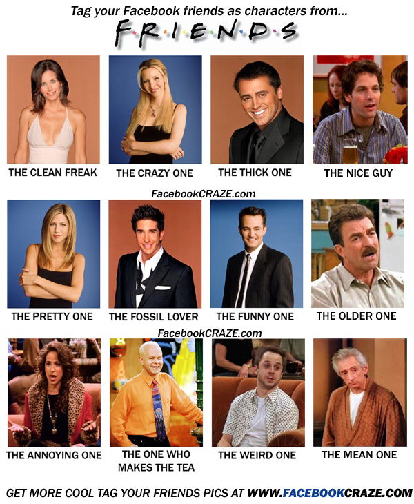 Have you ever wondered which character from the beloved sitcom 'Friends' best represents your personality? Take this quiz to find out whether you're a Ross, Rachel, Monica, Chandler, Joey, Phoebe, or another iconic character!