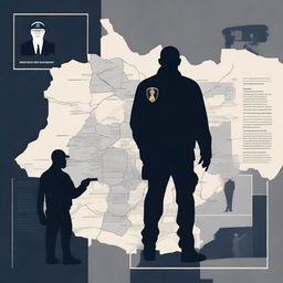 Create an image depicting the Romanian secret police spying on the nation